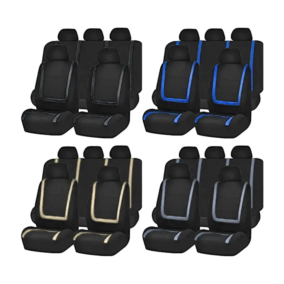 

9pcs Detachable Washable Knitted Auto Seat Covers for Car Sedan Truck Van Universal Vehicle Seat Protective Covers