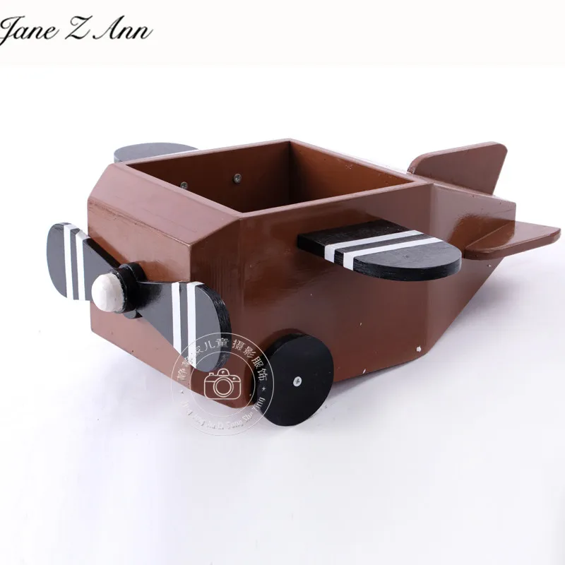 

Jane Z Ann Wooden aircraft newborn baby 100 days studio shooting props infant plane creative accessories