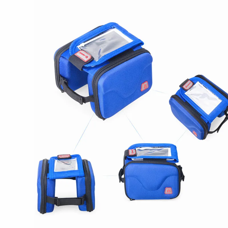 

One Item Mountain Road Bike Accessories MTB Bike Bag Bicycle frame Bag Cycling Top Front Frame Tube Bag