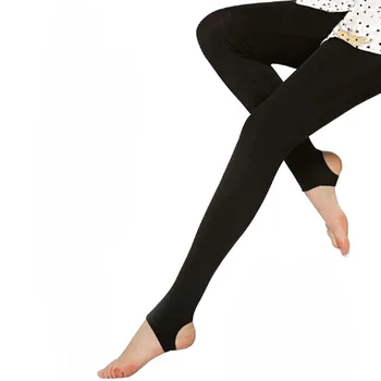 

Ropa Mujer Invierno Leggins 2016 Hot Warm Stirrup Leggings Plus Velvet Winter Middle Waist Flocking Warm Leggings BG488