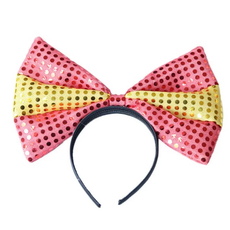 Disney Minnie Hairbands Аксессуары ролевые игры Минни голова уши блесток Kawaii девушки головной убор принцесса наголовный обруч подарок игрушка для малыша - Цвет: E