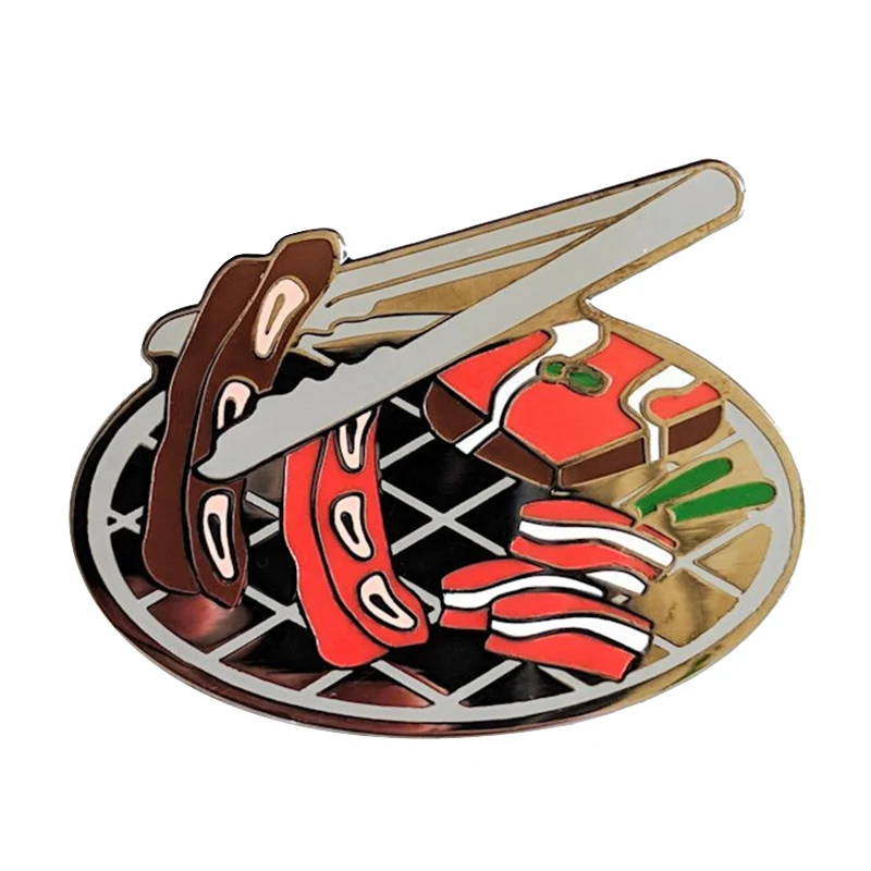

Korean BBQ Enamel Pin