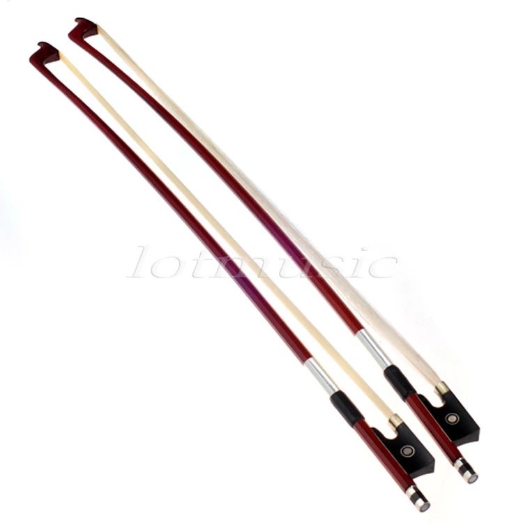 

2Pcs New High Quality Mongolian Horse Hair Violin Bow 1/4 Violim Parts