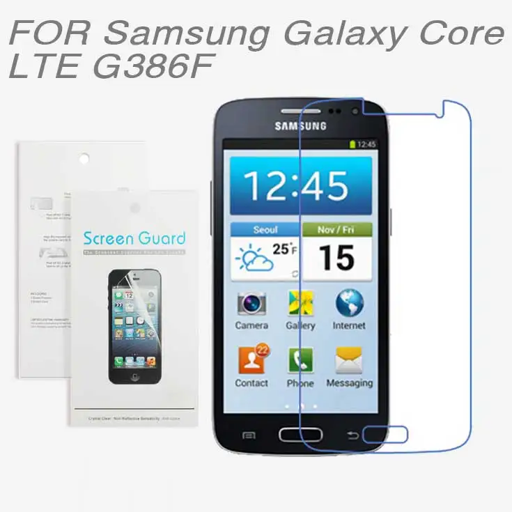 Для Samsung Galaxy Core LTE g386f 2014 Новое поступление Бесплатная доставка 3x Ясно Экран
