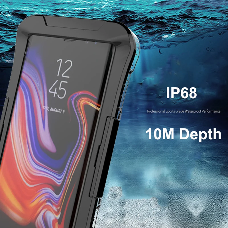 IP68 Водонепроницаемый чехол для samsung Galaxy S10 Plus S10e S8 Note 10 9 S7 edge, водостойкий Чехол для дайвинга, прозрачный противоударный чехол 360