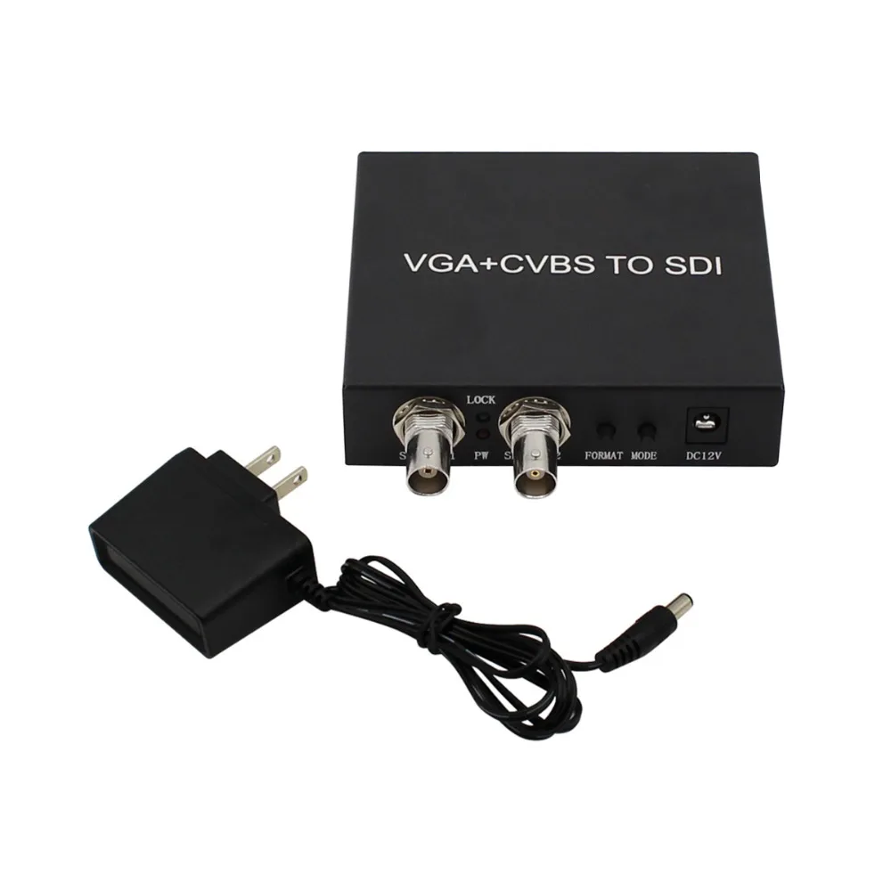 VGA+CVBS to SDI Converter,VGA AV+R/L Audio to SD/HD/3G SDI Box Broadcas,two sdi out port , with power adapter VGA+CVBS to SDI Converter,VGA AV+R/L Audio to SD/HD/3G SDI Box Broadcas,two sdi out port , with power adapter