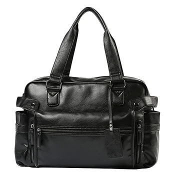 

Men'S Briefcase Messenger Shoulder Bags Large Capacity Handbag Business Leather Computer Bags Laptop Multifunction