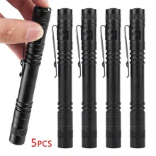 5PCS 80lm Portable Pen Light Mini LED Flashlight Torch CREE XPE-R5 Flash Light Hunting Camping Emergency Lamp By 2xAAA battery 5PCS 80lm Portable Pen Light Mini LED Flashlight Torch CREE XPE-R5 Flash Light Hunting Camping Emergency Lamp By 2xAAA battery