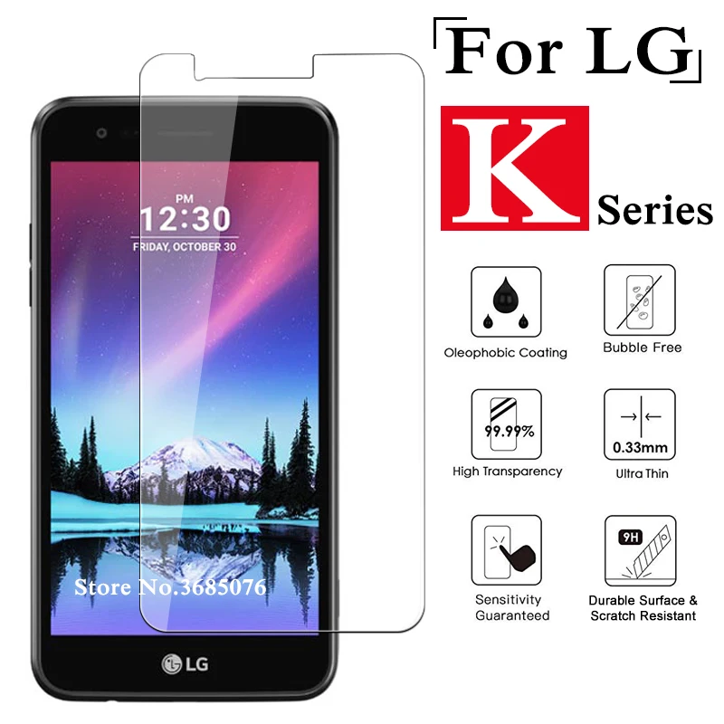 

Protective glass on the for LG k4 k8 k10 2017 k3 k7 4g tempered glas screen protector k 4 7 8 10 k20 plus 2.5d 9h protect film