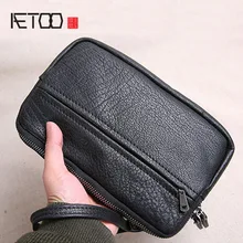 AETOO Men's trend head layer leather retro hand-picked bag, hand-made large-capacity multi-functional business hand bag