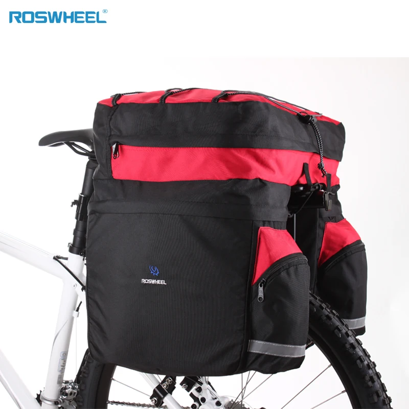 ROSWHEEL Bicycle Carrier Bag 60L Rear Rack Trunk Bike Luggage Back Seat