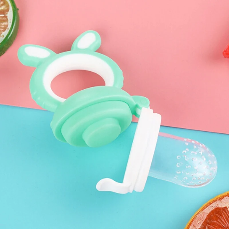 10 pcs/lot Portable Infant Food Baby Nipple Feeder Silicone Pacifier Fruits Feeding Supplies Soother Nipples Soft Baby Feeding