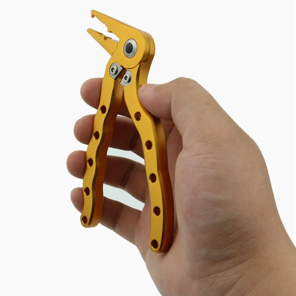 

Creative Mini Portable Aluminum Alloy Fishing Pliers Braid Cutter Split Ring Pliers Hook Remover Fishing Tackle Tool