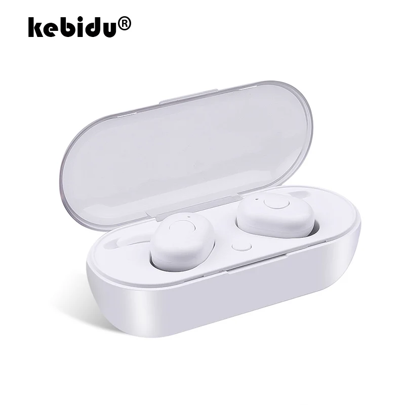 

kebidu TWS Wireless Earbuds bluetooth 5.0 Headset True Wireles Stereo Noise cancelling Earphone with microphone handsfree call
