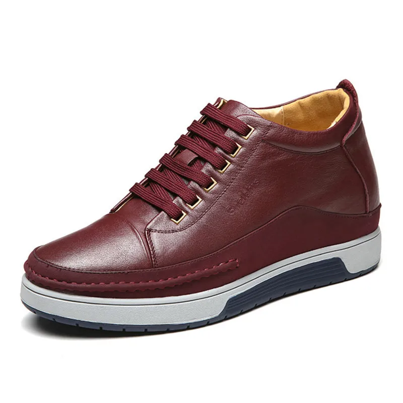Good Quality Lace up Mens Outdoor Casual Shoes Genuine Leather