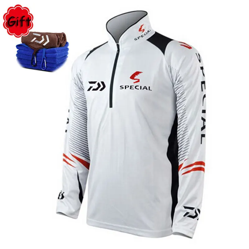 Buy Quick Dry Anti UV Fishing Clothing White Black