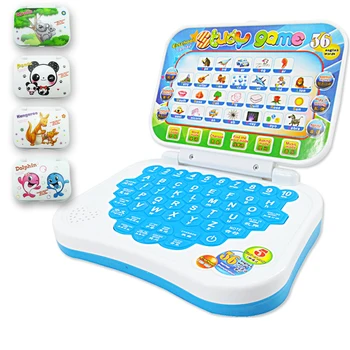 

Toy Computer Laptop Tablet Baby Children Educational Learning Machine Toys Electronic Notebook Kids Study Game Music Phone new
