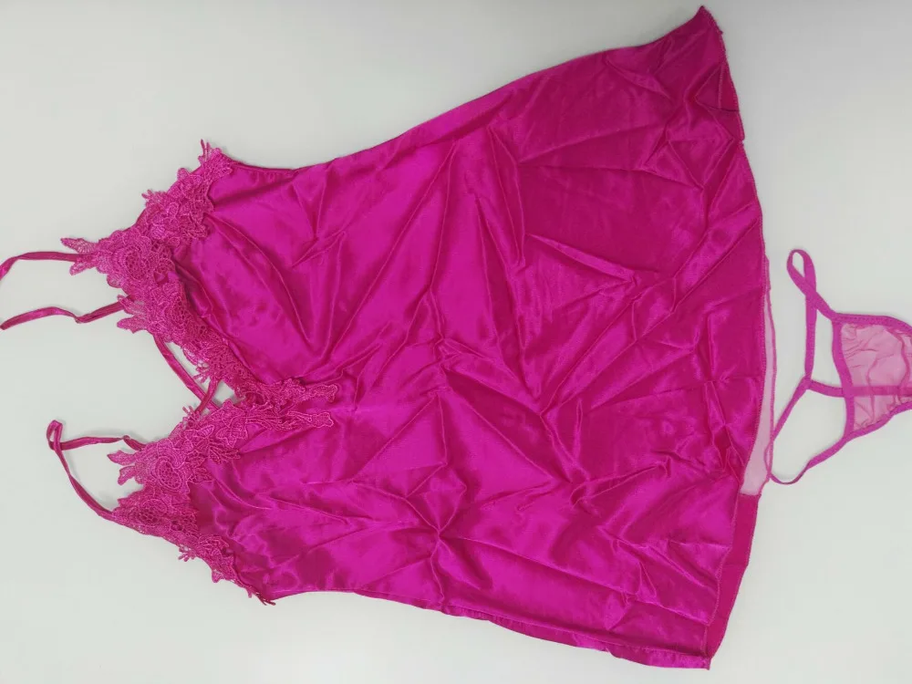 Сексуальное нижнее белье фиолетовое платье Babydoll Ночная одежда для сна один