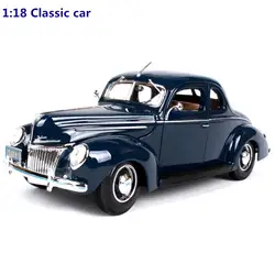 Высокая моделирования 1939 Ford классический автомобиль, 1:18 Advanced ретро классический автомобиль сплава автомобиля игрушки, литой