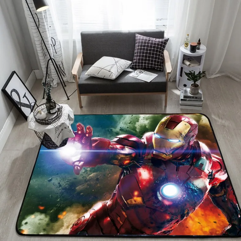 

NEW Superman / Batman / US Captain / The Avengers Thick Carpet Mat for Living Room Doormat Flannel Printing Non-slip Floor Rug