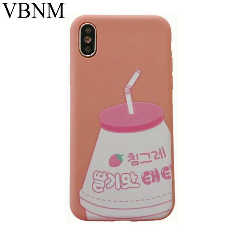 Loveless клубничное молоко чехол для iPhone 7 8 X XR XS Max Мягкий силиконовый 6 6S Plus Футляр