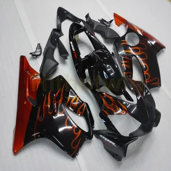 

Custom motorcycle cowl for 01-03 CBR600F4i 2001 2002 2003 motor fairing+Screws+Injection mold orange flames