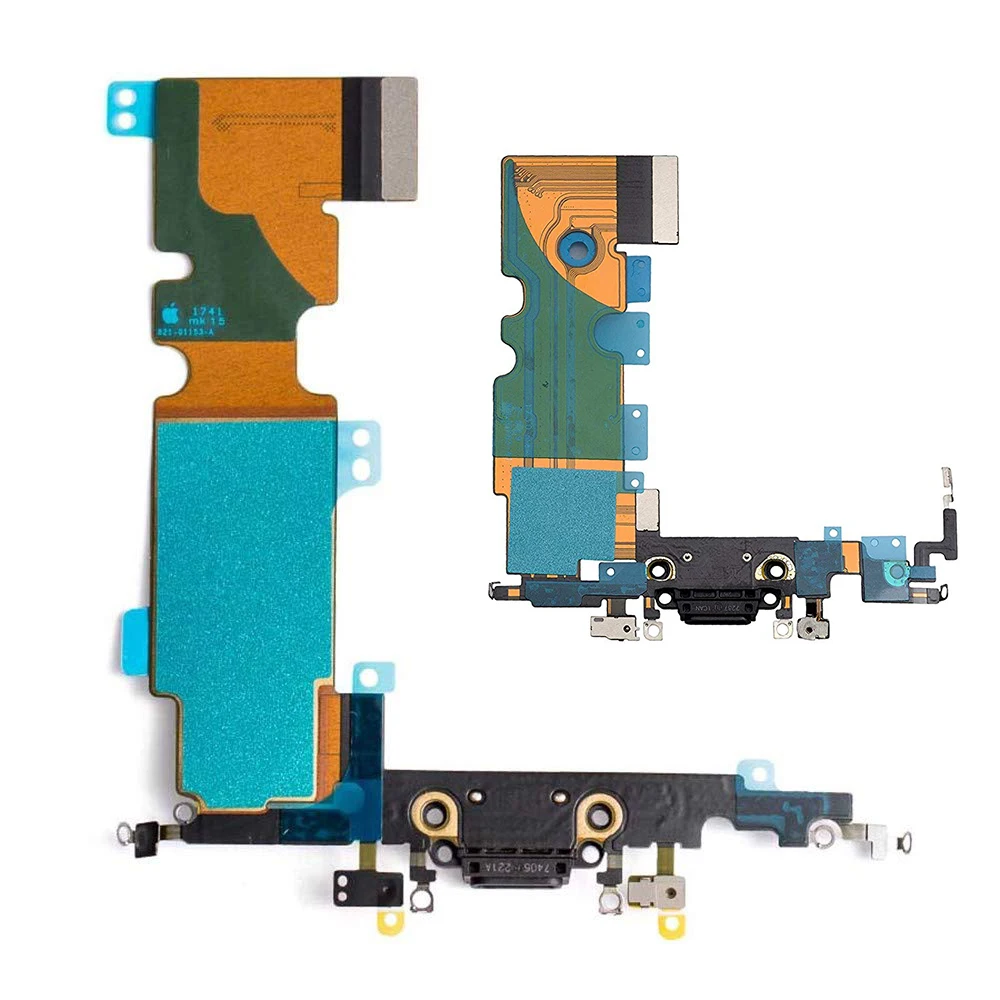 

Charging Port USB Dock Flex Cable with Microphone Replacement for iPhone 8 8 Plus