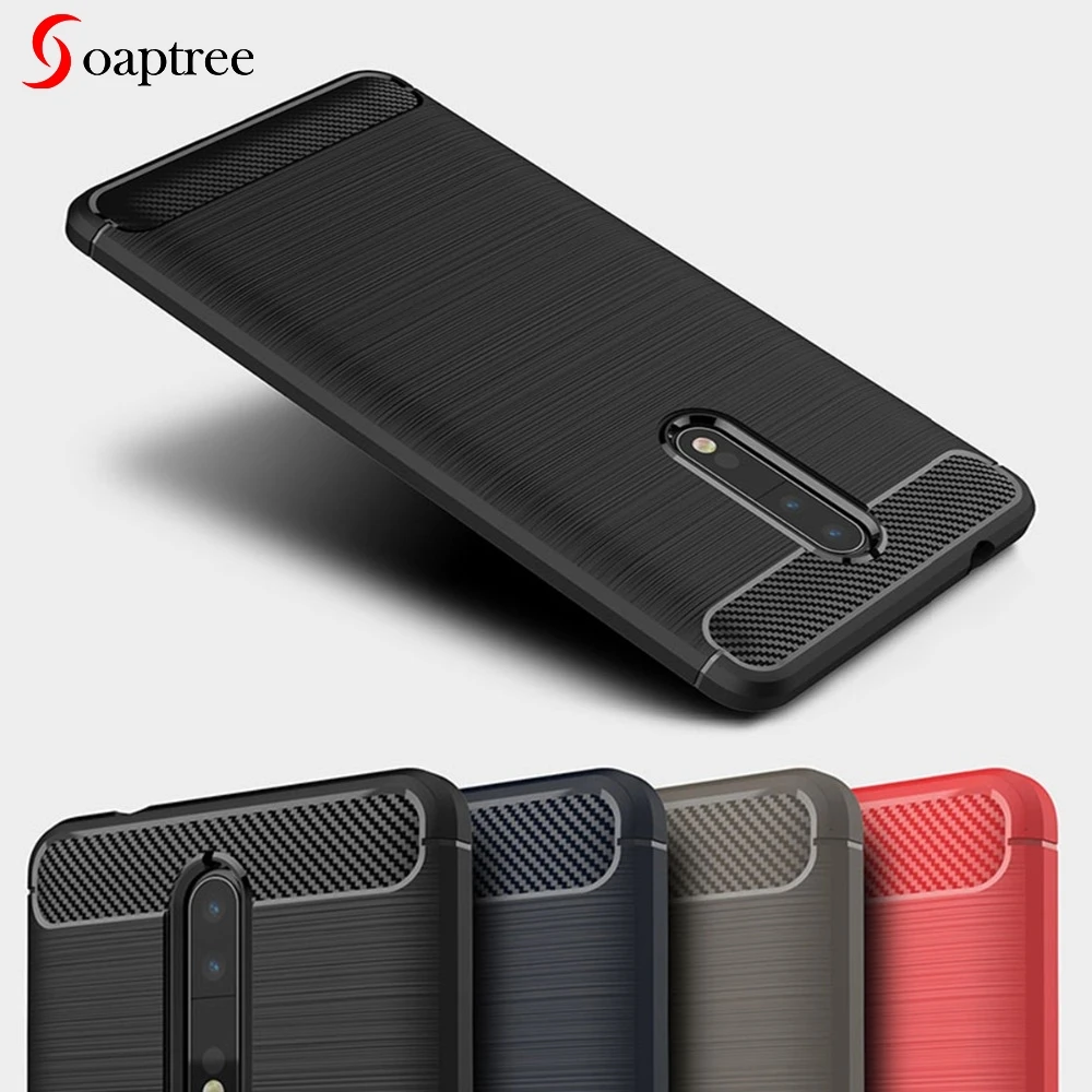 cheap Silicone Case For Nokia 3 5 6 7 8 9 Plus C1 For LG G6 Q6 Plus V30 Cases Carbon Fiber Soft TPU Covers