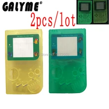 2 шт./лот Горячие, светящиеся Glow желтый и зеленый цвет ремонт Пластик В виде ракушки Корпус игровой консоли для gbgameboy гпоб dmg мальчик ручной