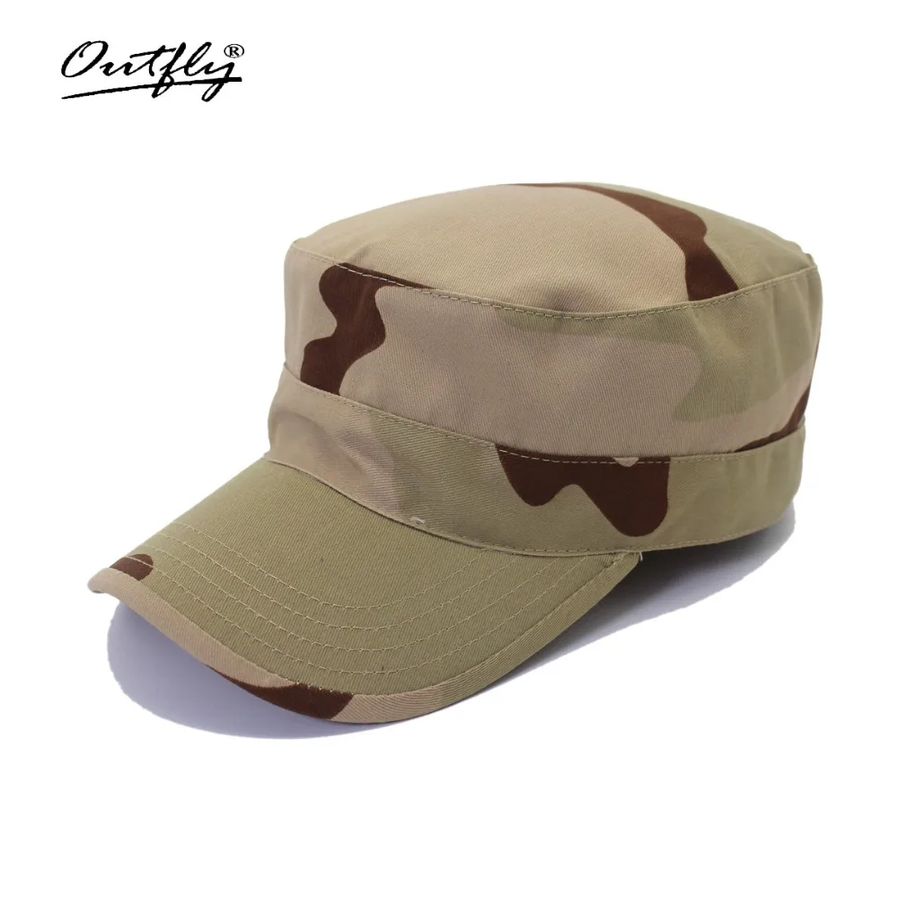 camouflage flat cap