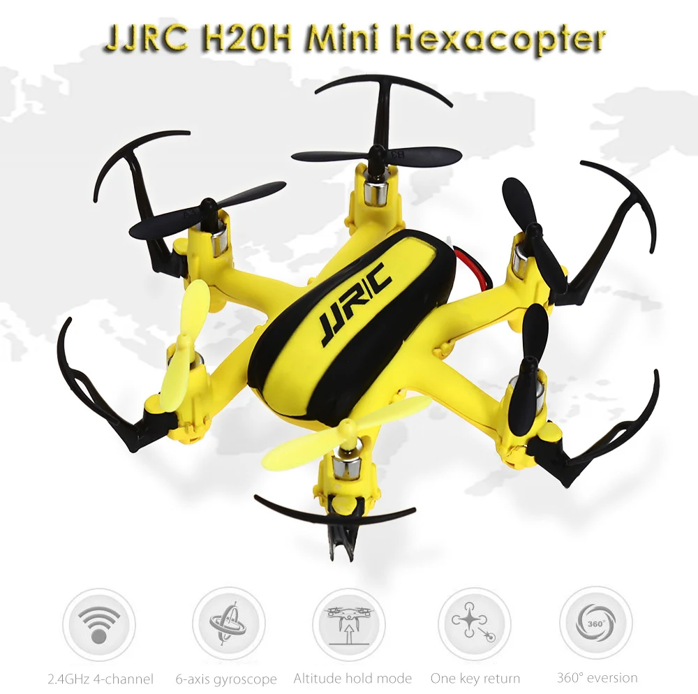 

JJRC RC Drone Dron Radio Control Fly Helicopter 3D Rollover Hexacopter 2.4GHz 4CH 6 Axis Gyro RTF Drones with Light Quad Copters