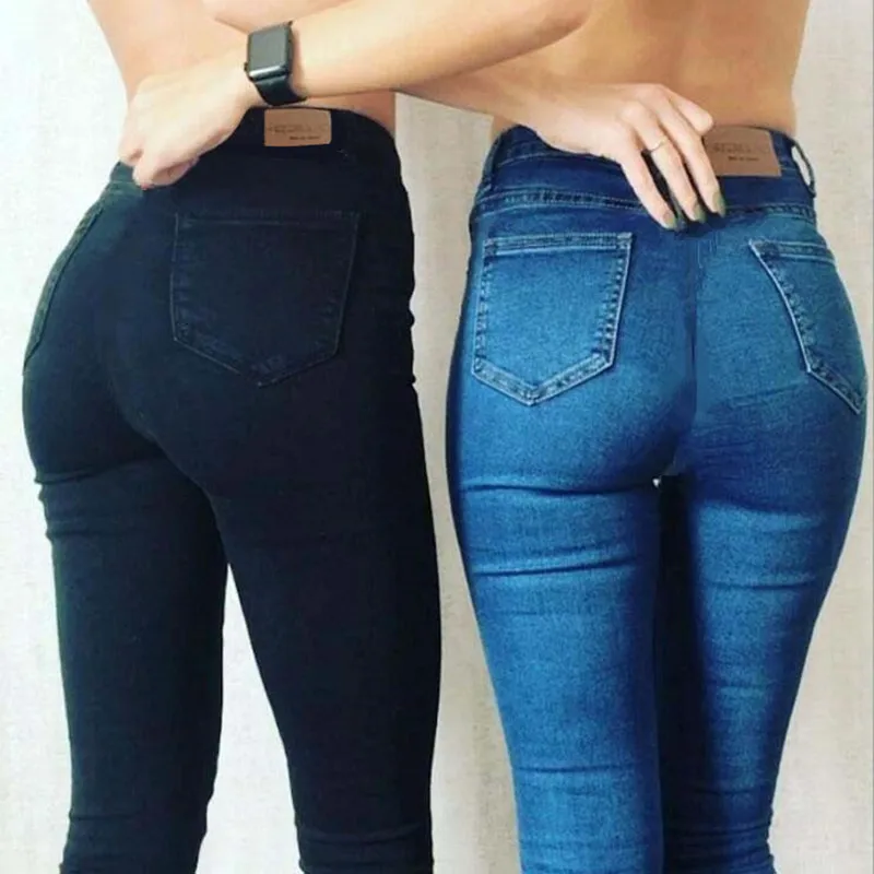 Bazaleas, винтажный стиль, BF, модные женские джинсы, высокая талия, джинсы-карандаш, джинсовые штаны для фитнеса, хлопковые эластичные джинсы