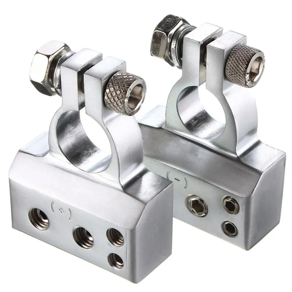 

1 Pair Positive Negative Car Truck Battery Metal Connector Terminal Clamps