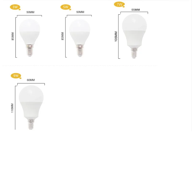 Светодиодные лампы E14 AC100V 240V Home внутренняя лампа с постоянным током и напряжением