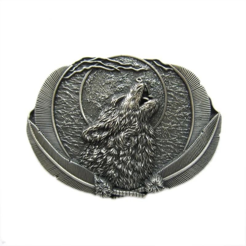 Поставка классического западного волка с серебряным покрытием|belt buckle knife|buckle belts