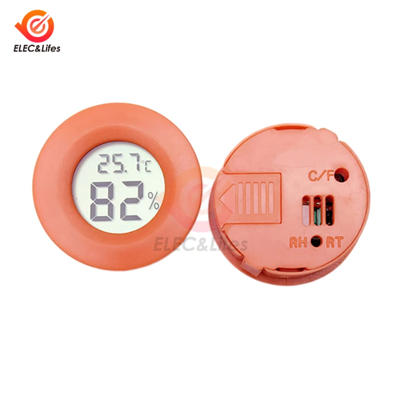 6 видов цветов Мини ЖК-цифровой термометр гигрометр детектор удобный внутренний наружный термограф автомобильный Измеритель температуры и влажности