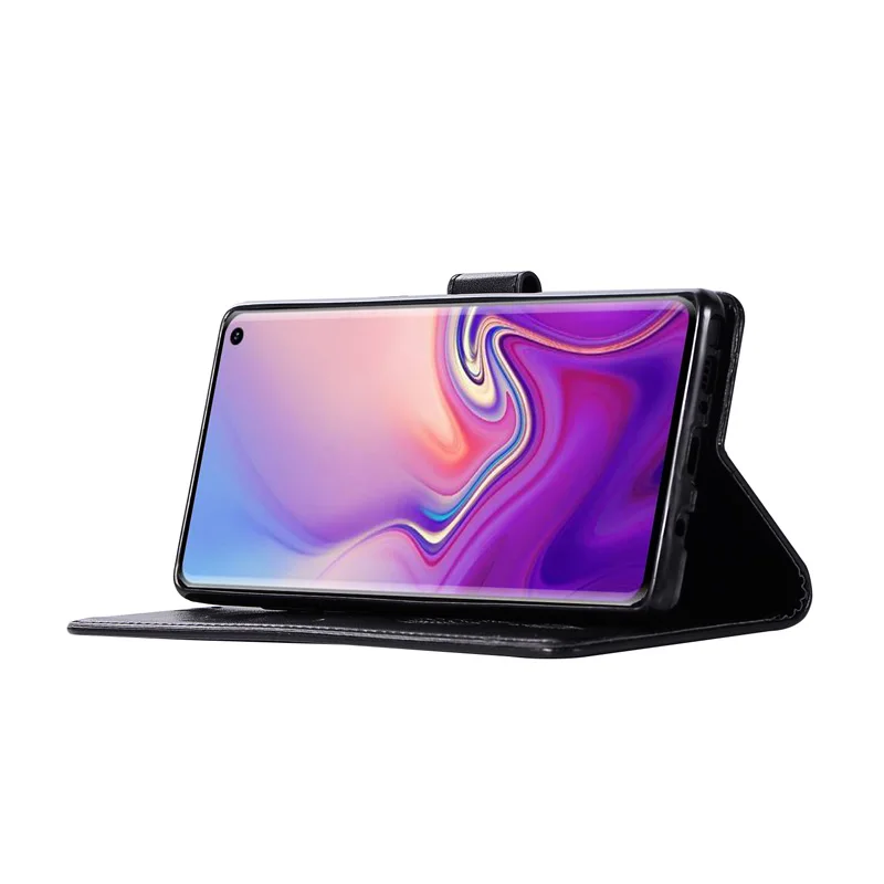 Чехол кошелек из искусственной кожи с откидной крышкой для Samsung Galaxy Note 9 8 S10 S9 S8 Plus