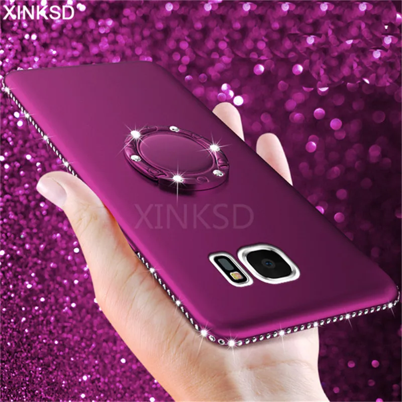 

Bling Diamond Silicone Case For Samsung galaxy A8 A6 2018 S8 S9 Plus S7 Edge A5 A3 J3 J5 J7 Prime 2016 2017 Soft Rhinestone Case