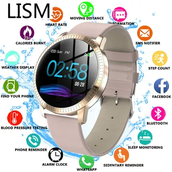 

New Female Fitness Smart Watch Women Men Reloj Heart Rate Monitor Bluetooth Pedometer Touch Intelligent Sports Watch for Running