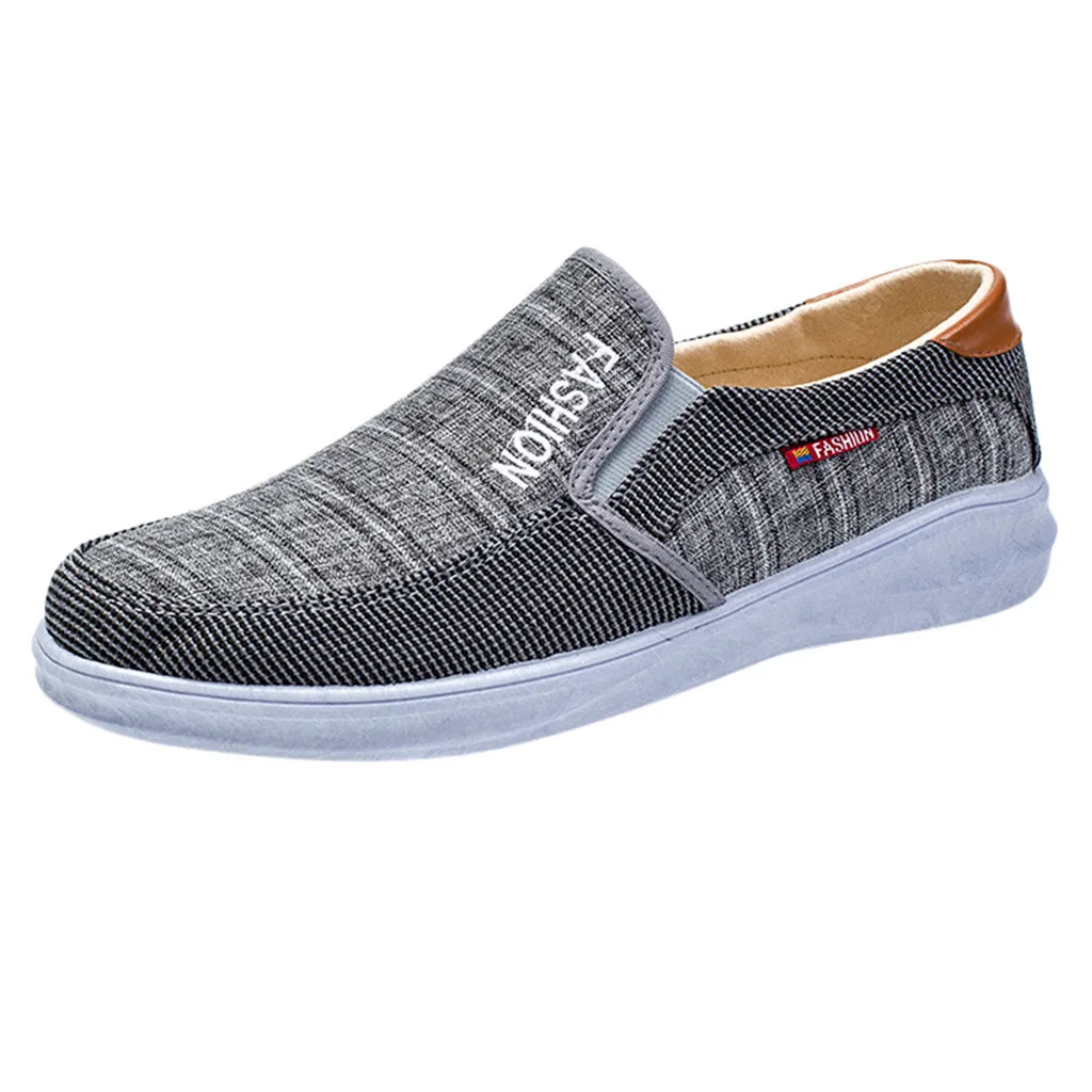 

SAGACE Fashion Men Outdoor Canvas Casual Slip-On Shoes Lazy Shoes Breathable Sneakers Flats Shoes summer shoe 2019