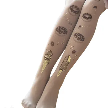 

Ice Cream Patterned Tights Sweet Lolita Pantyhose Japanese Tights