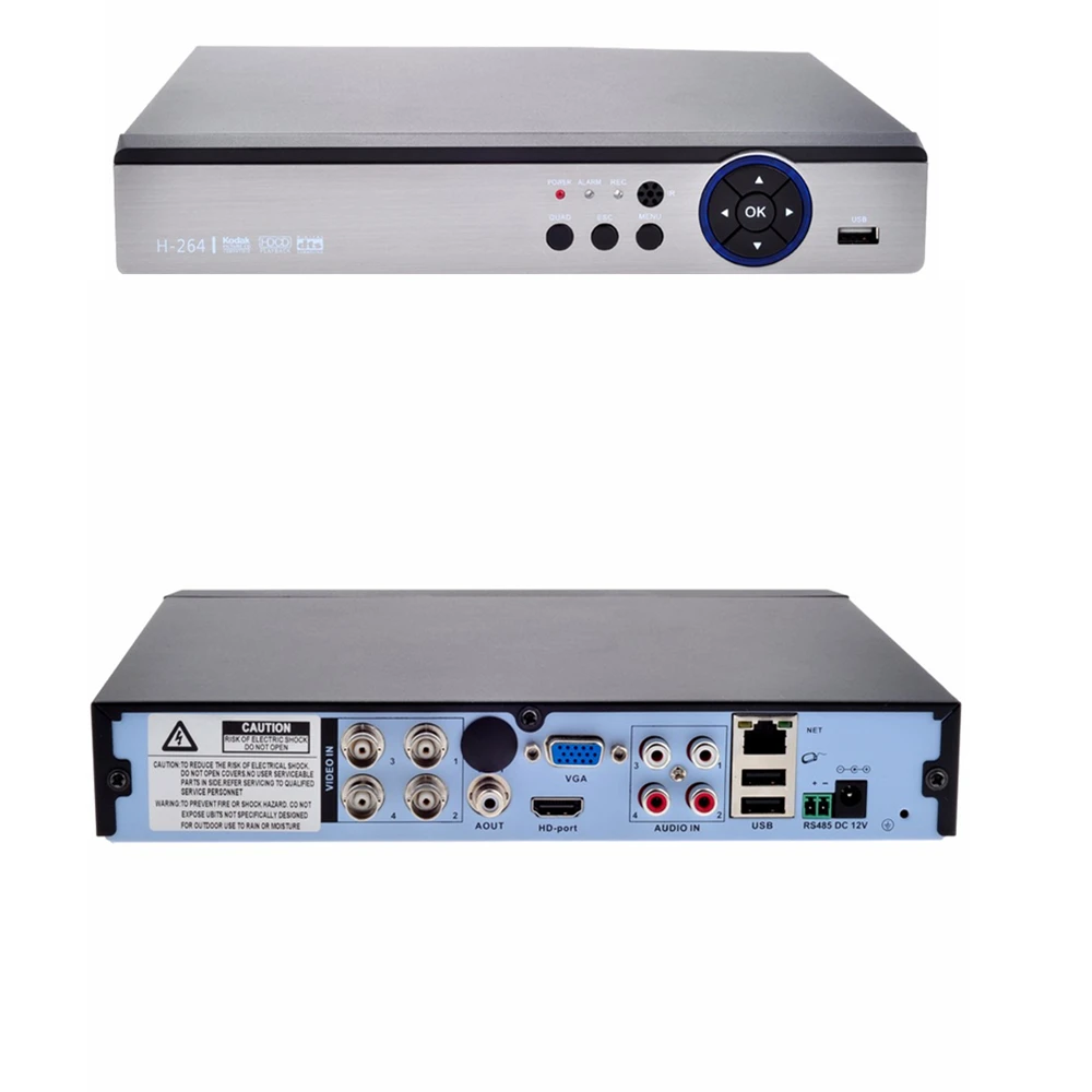 5 в 1 4CH 4MP AHD DVR Гибридный NVR Поддержка IP CVI TVI CVBS камера безопасности рекордер Onvif Coxial