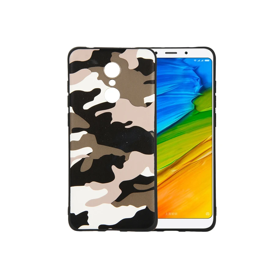 Для Xiaomi Redmi 5 чехол для телефона mi redmi redmi5 розовый военный камуфляж ТПУ мягкий