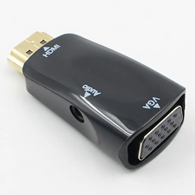 2018 new hot sales 1080P HDMI Male To VGA Female Adapter Video Converter With Audio Output N3 | Электроника