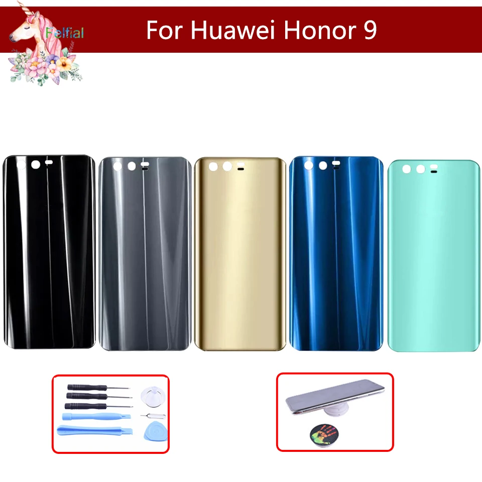 Чехол для huawei Honor 9, STF-L09, STF-AL10, STF-L09, задняя крышка, корпус, задняя крышка, крышка для батареи, сменная панель
