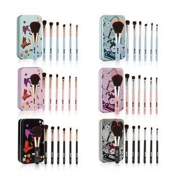 

7pcs/1box 6 Color Diamond Makeup Brushes Set Foundation Blending Powder Eyeshadow Contour Concealer Blush Cosmetic Make Up Tools