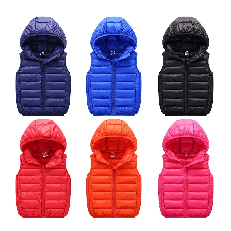 

Girl Clothes Kids Vest Children's Girls Vest Hooded Jacket Winter Autumn Waistcoats for Boy Baby Outerwear Coats Big Teens