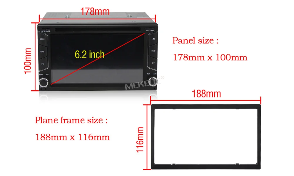 Flash Deal MEKEDE Android8.1 2 Din Car DVD radio Multimedia Player GPS navigation Universal for Nissan peugeot toyota doble din Autoradio 7