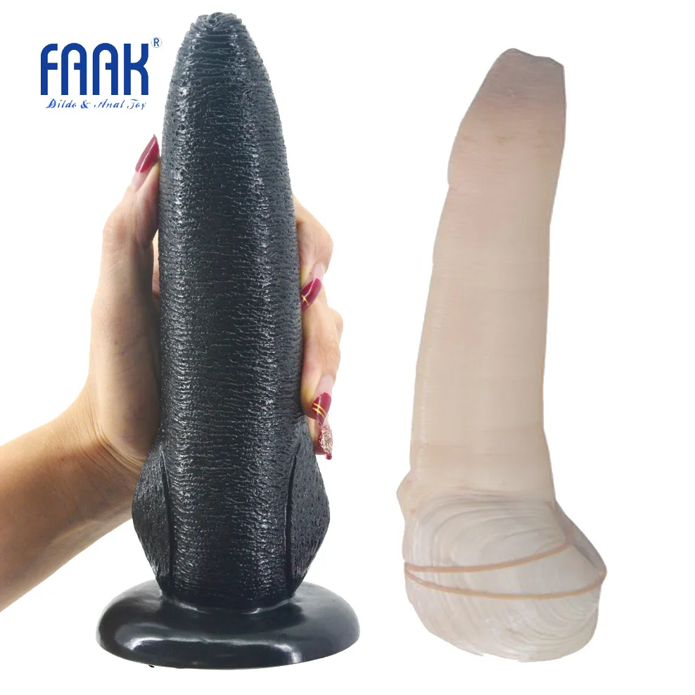 Real Anal Massage - US $14.02 15% OFF|FAAK animal dildo with suction cup panopea abrupta design  sex toys for women anal massage porn weired dildo big penis sex shop-in ...