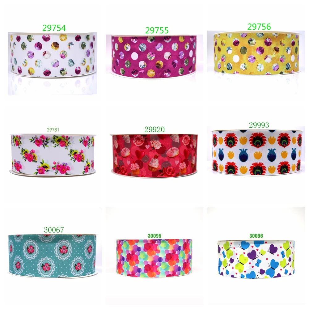

Free shipping 50 yard cartoon printed grosgrain ribbon 29754